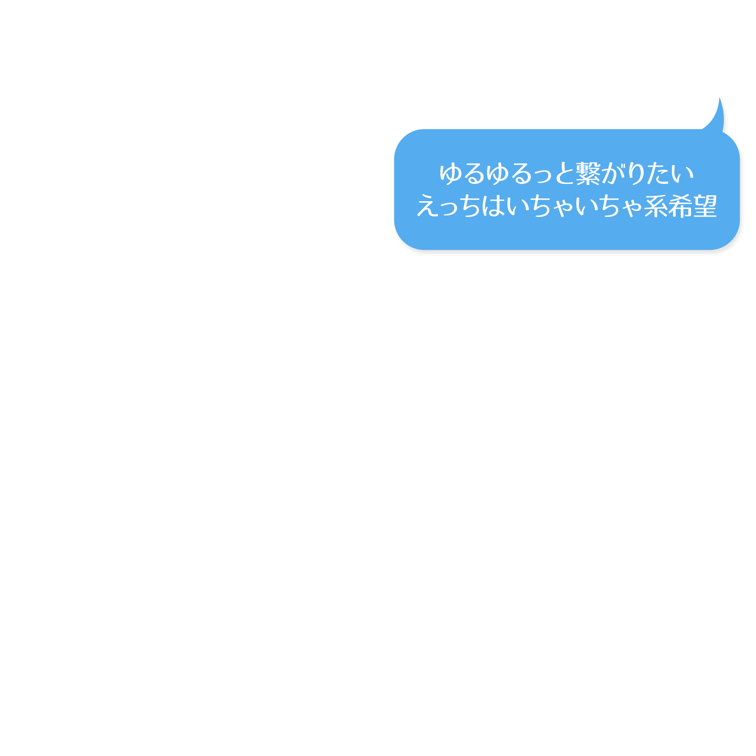 ゆるゆるっと繋がりたいえっちはいちゃいちゃ系希望